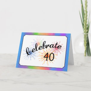 40th Anniversary Celebration Card