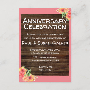40th Anniversary Celebration Invitation