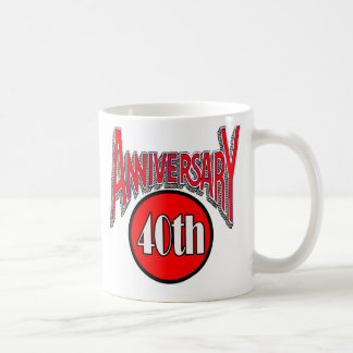 40th anniversary coffee mug