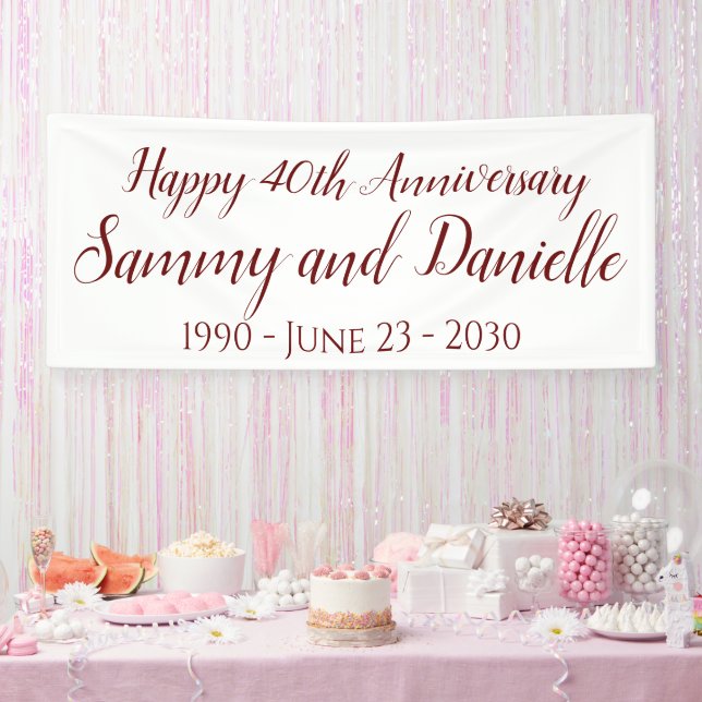 40th Anniversary Party Banner Decoration (Party)