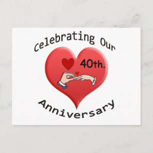 40th. Anniversary Postcard