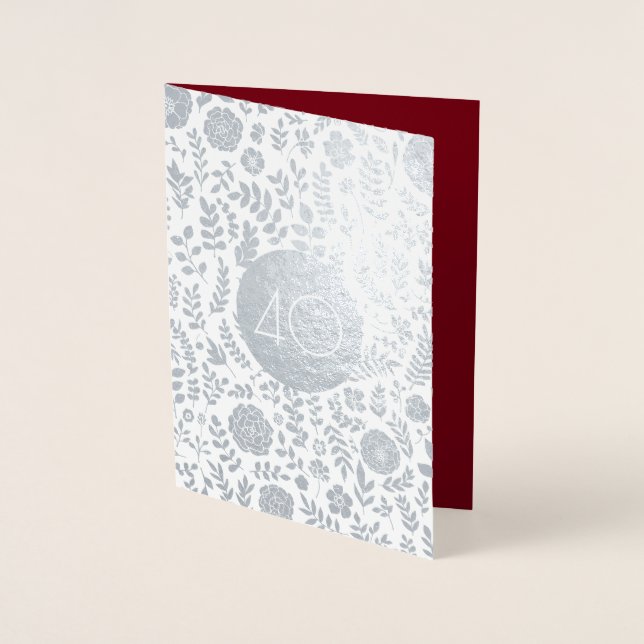40th Anniversary Real Foil Luxury Cards (Front)