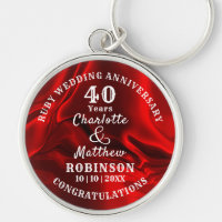 40th Anniversary Ruby Wedding Gift Personalised