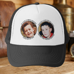40th 'any age' milestone 2 photo black white trucker hat