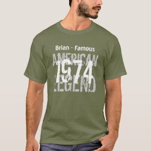 40th Birthday 1973 Famous American Legend V05 T-Shirt