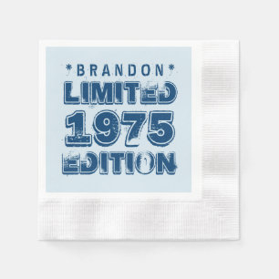 40th Birthday 1975 Limited Edition Custom E35W Napkin