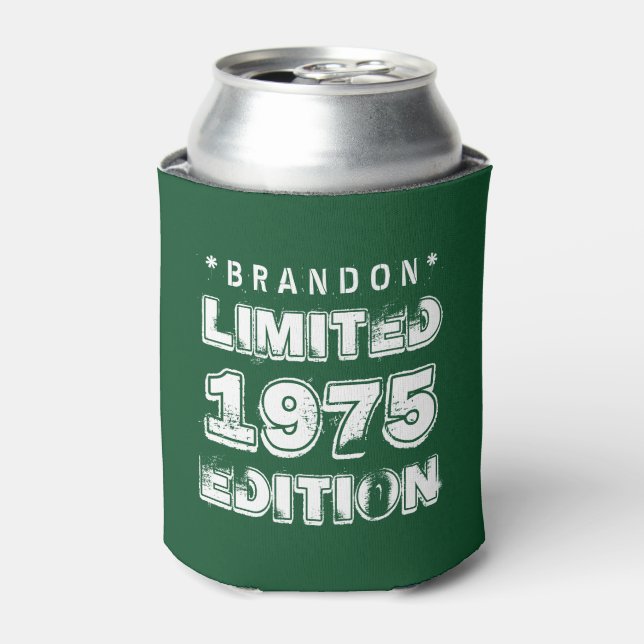 40th Birthday 1975 Limited Edition E29 GREEN Can Cooler (Can Front)