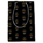 40th Birthday 1984 Black Gold Chic Elegant