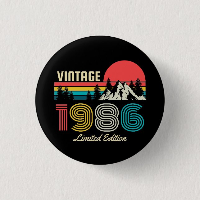 40th Birthday 3 Cm Round Badge (Front)