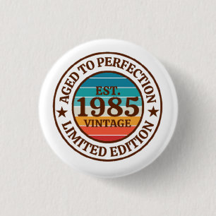 40th Birthday 3 Cm Round Badge