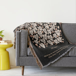 40th Birthday 40 Reasons We Love You Throw Blanket