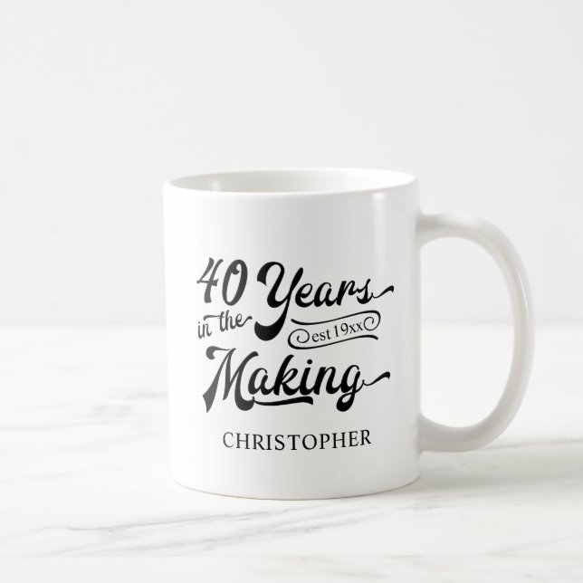 40th Birthday 60 YEARS IN THE MAKING Personalised Coffee Mug (Right)