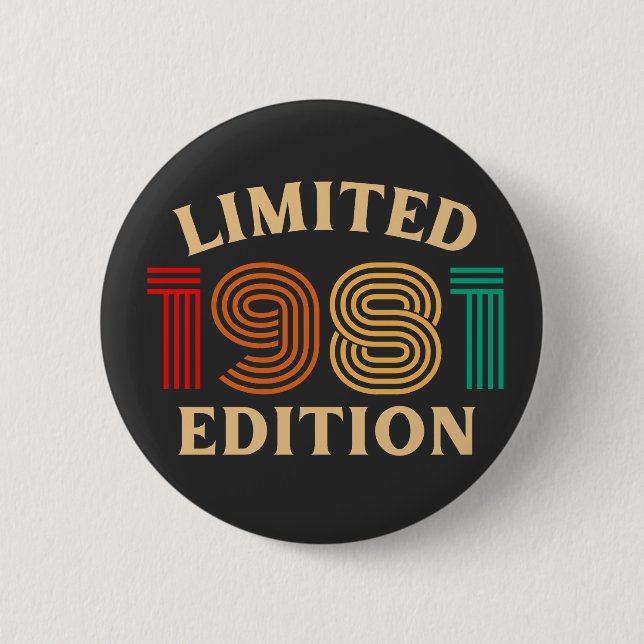 40th Birthday  6 Cm Round Badge (Front)