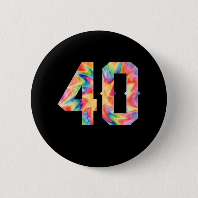 40th Birthday 6 Cm Round Badge (Front)
