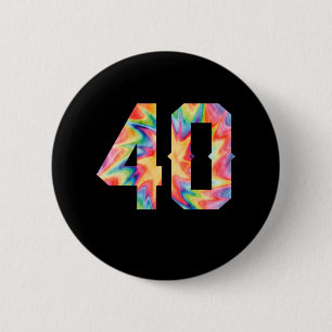 40th Birthday 6 Cm Round Badge