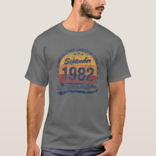 40Th Birthday Absolutely Awesome Vintage September T-Shirt