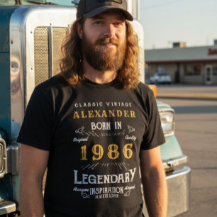 40th Birthday Add Your Name Born 1985 Legendary T-Shirt