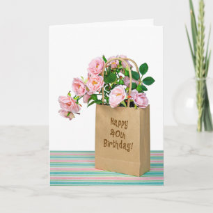 40th Birthday Bag Card