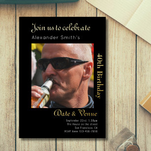 40th Birthday Black Gold