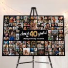 40th Birthday Black Gold 100 Photo Collage