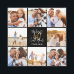 40th Birthday black gold photo collage Magnet<br><div class="desc">Celebrate your 40th birthday in style with these black and gold effect 40th birthday design. A modern design with script text and bold graphics. Change the colour to customise. Part of a collection.</div>