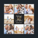 40th Birthday black gold photo collage Magnet<br><div class="desc">Celebrate your 40th birthday in style with these black and gold effect 40th birthday design. A modern design with script text and bold graphics. Change the colour to customise. Part of a collection.</div>