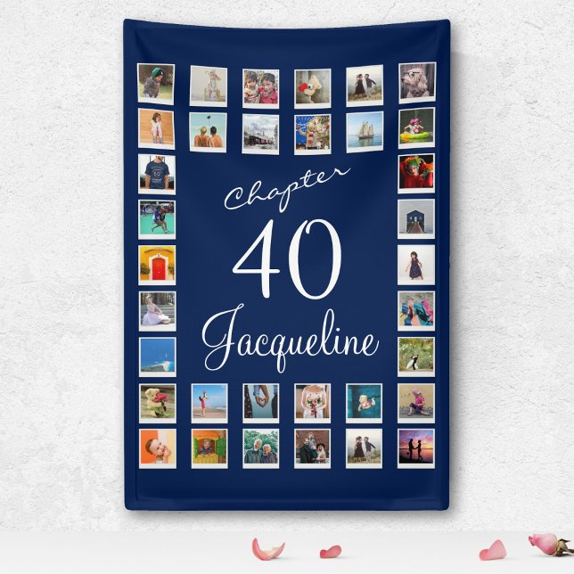40th Birthday Blue Banner (Creator Uploaded)