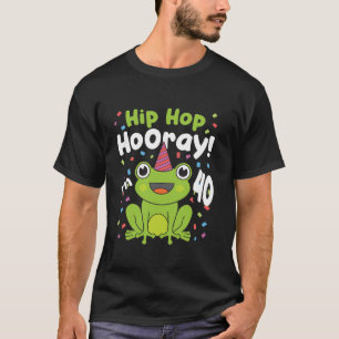 40th Birthday Boy Frog Lover 40 Year Old Funny B D T-Shirt