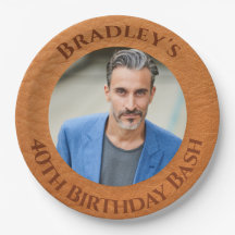 40th Birthday Brown Leather