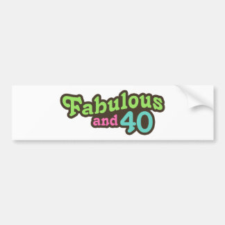 40th Birthday Bumper Sticker