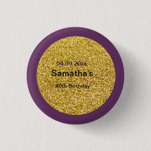 40th birthday Button