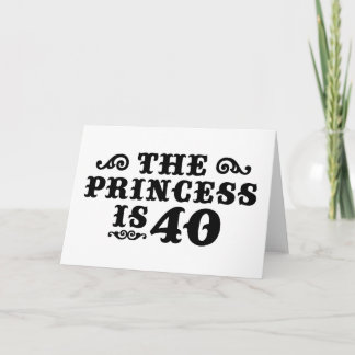 40th Birthday Card