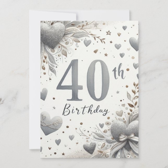 40th Birthday Card (Front)