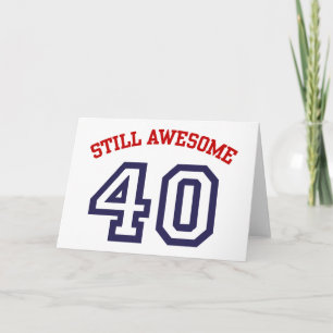 40th Birthday Card