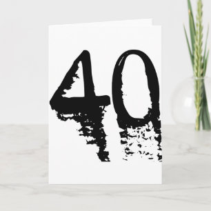 40th Birthday Card