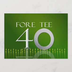 40th Birthday Celebration Invitation - golf