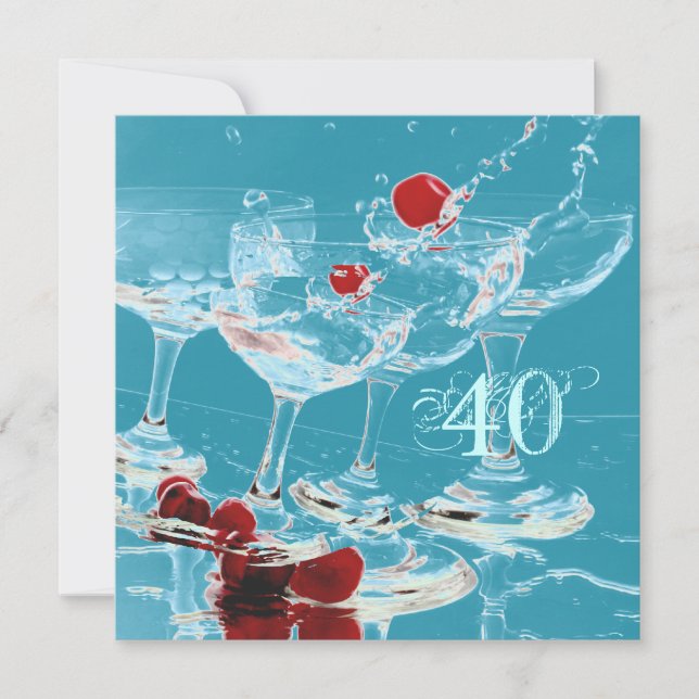 40th birthday celebration party major CUSTOMIZE Invitation (Front)