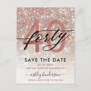 Birthday Save The Date Postcards Zazzle Uk