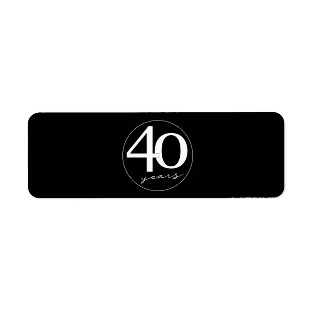 40th Birthday Cigar Seal Label Party Favour / Gift (Front)