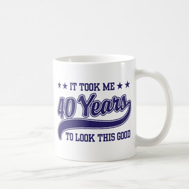 40th Birthday Coffee Mug (Right)