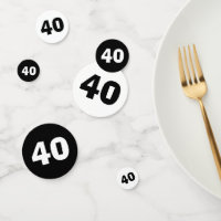 40th Birthday Confetti