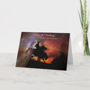 40th Birthday Cowboy Country Western Card