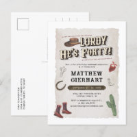 40th Birthday Cowboy Rodeo Party Retro