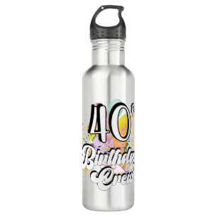 40th Birthday Crew 40 Party Crew 710 Ml Water Bottle