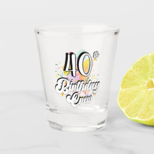 40th Birthday Crew 40 Party Crew Shot Glass