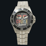 40TH Birthday Cruise Squad Family Matching Men Watch<br><div class="desc">40TH Birthday Cruise Squad Crew Vacation Group Family Matching Design Gift Men's Stainless Steel Bracelet Watch Classic Collection.</div>