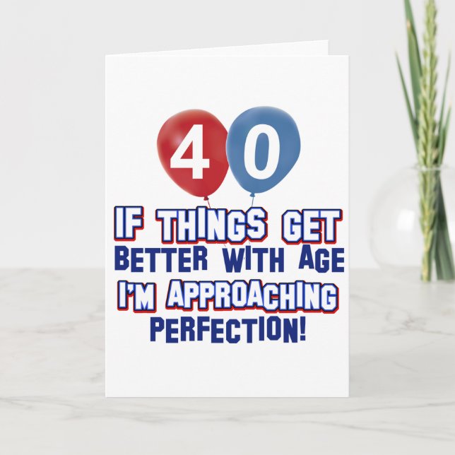 40th birthday designs card (Front)
