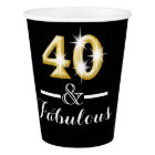 40th birthday fabulous black gold