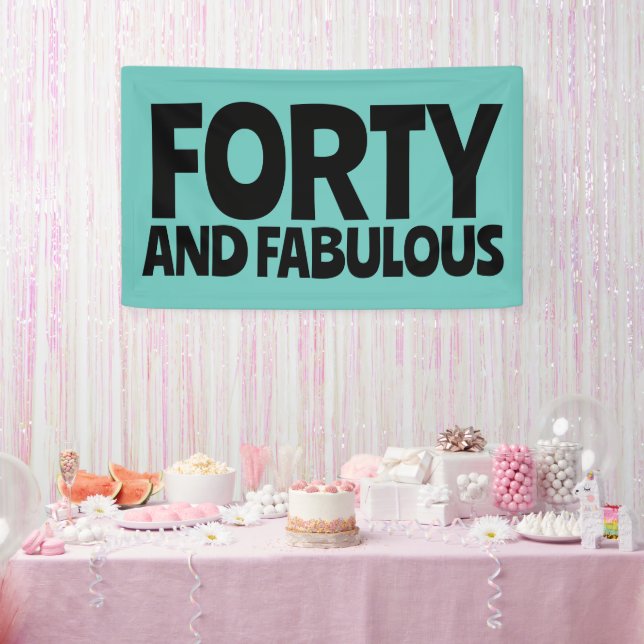 40TH BIRTHDAY FABULOUS PARTY BANNER (Party)
