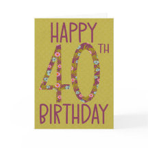 40th Birthday Floral